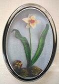 Oval Daffodil Paperweight