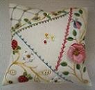 Strawberry and Rose Pincushion - Cream Collection