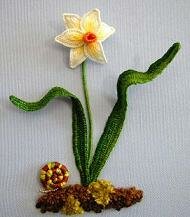Spring Daffodil Stumpwork Kit 